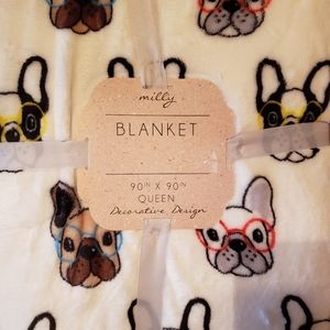 Milly loves Boston terrier/frenchie blanket